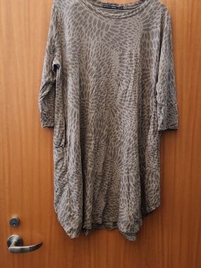 Gudrun Sjoden Cotton Linen Blend Tunic Dress Size XL